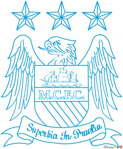 How To Draw Manchester City Football Logos