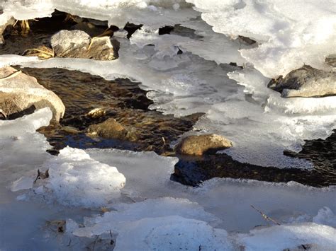 Winter Stream with Melting Ice Picture | Free Photograph | Photos Public Domain