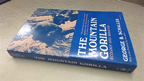 9780226736365 The Mountain Gorilla Ecology And Behaviour Phoenix