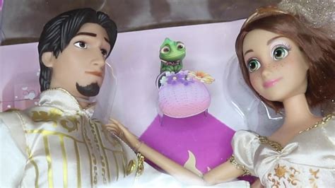 Disney Store Rapunzel Tangled Wedding Doll Set Unboxing Youtube