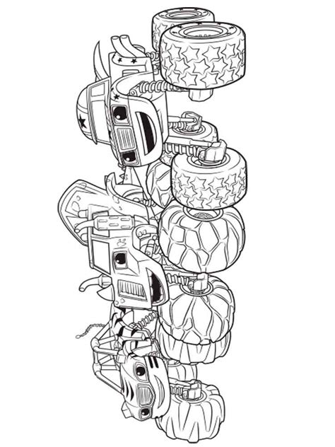 Do not limit your imagination. Ausmalbilder Blaze und die Monster Maschinen - Malvorlagen ...