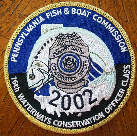 Pa Fish And Boat Commission 4 2002 16th Waterways Conservation Officer