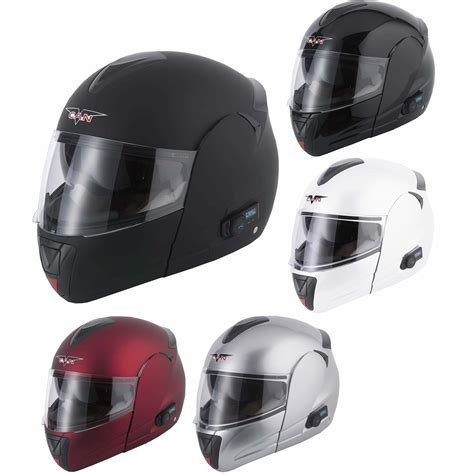 Vcan V210 Blinc Bluetooth 5 Motorcycle Helmet Flip Up Front Helmets