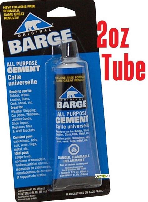Barge All-Purpose Rubber Cement Glue Toluene Quabaug T/F Tube 2-oz (59
