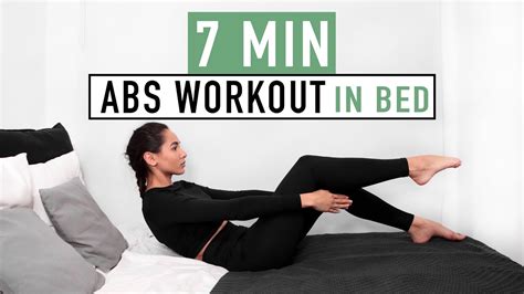 Abs Workout In Bed Fat Loss At Home Youtube