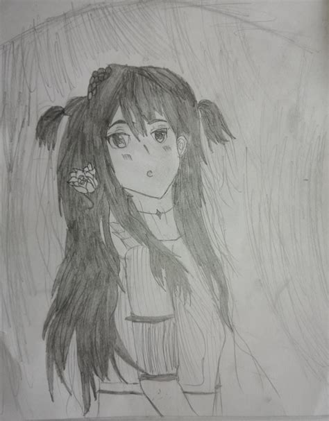 Sloppy Anime Girl Drawing