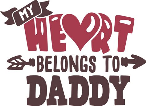 My Heart Belongs To Daddy Valentine Fathers Day Free Svg File Svg