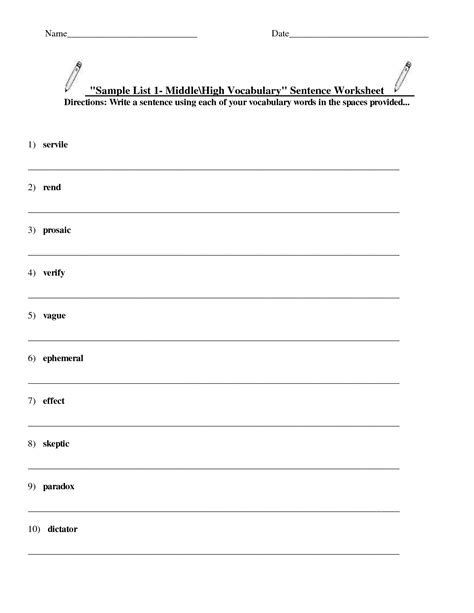 12 Best Images Of Classroom Vocabulary Worksheets