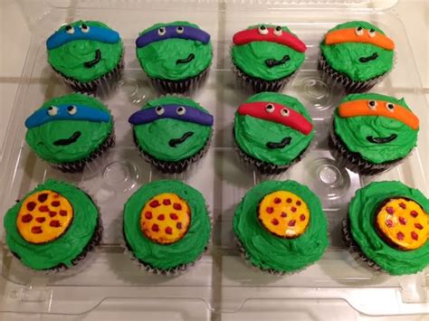 Mermade Moments Teenage Mutant Ninja Turtle Cupcakes