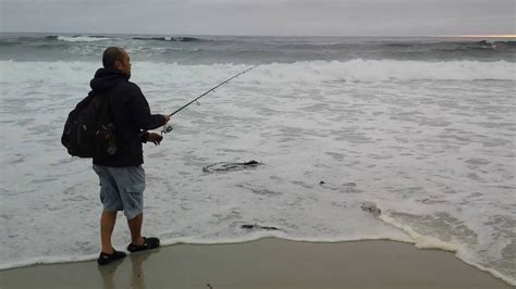 Ocean Beach Fishing In Central Coast Youtube
