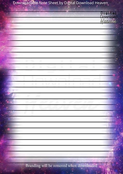 Children can draw pictures and then write about their pictures on the lined paper. Downloadable Stationary Galaxy Print Decorative Writing Paper Lined Writing Stationary Printable ...