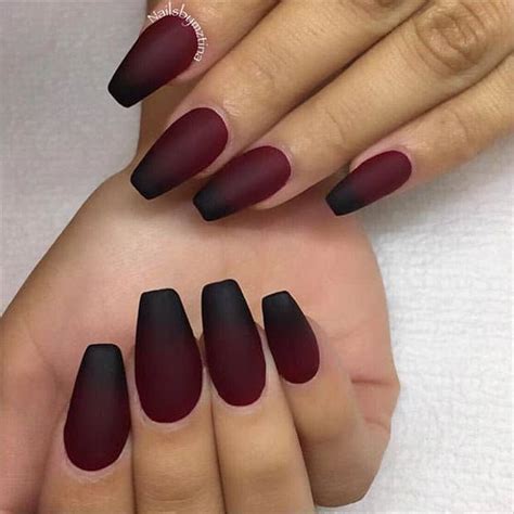 22 Best Matte Black Coffin Nails For 2021 Naildesigncode