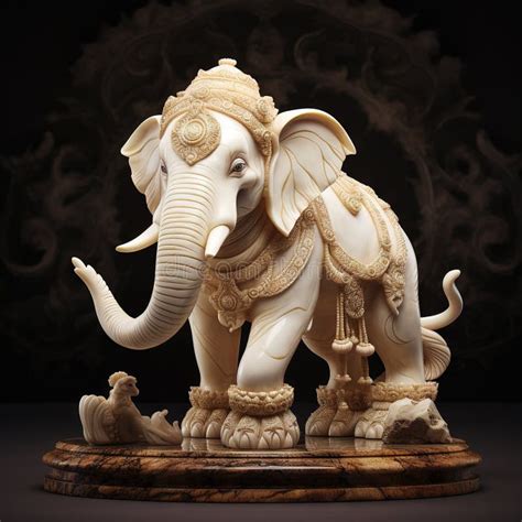 Ivory Elephant Statue Stock Illustration Illustration Of Peace 293683266