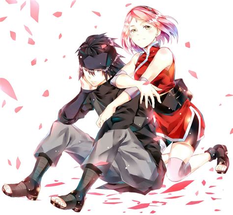 Naruto Sakura Sasuke Cute Couple Love Anime