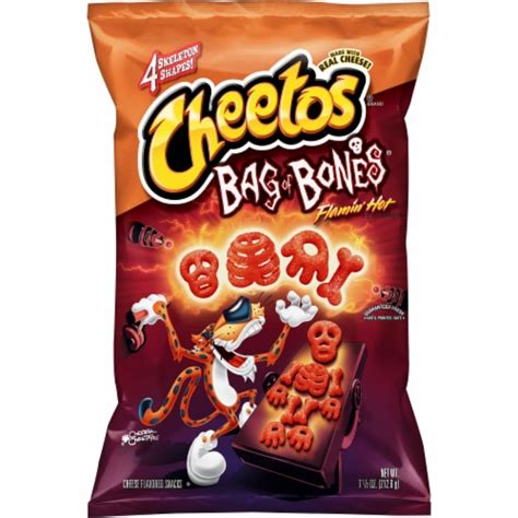 Cheetos Flamin Hot Bag Of Bones Cheese Flavored Snacks 7 5 Oz Mariano’s
