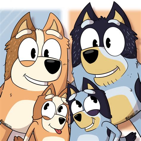 Bluey and the fam! by Kunaigirl on Newgrounds