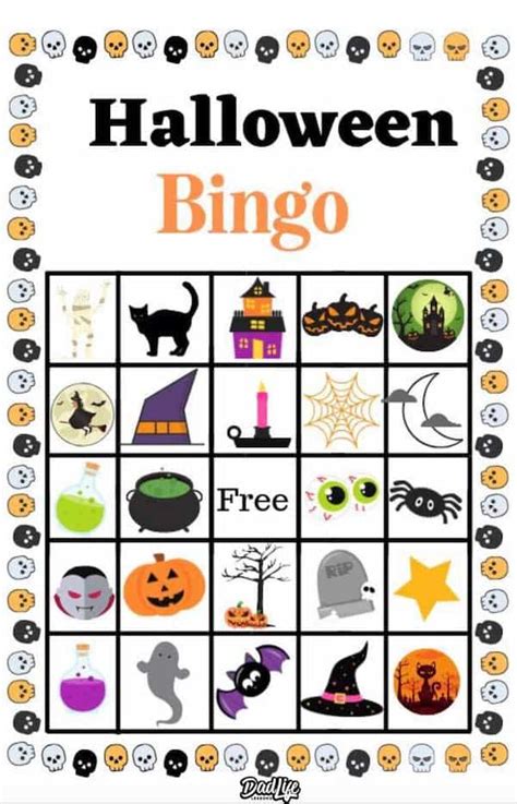 3 Sets Of Free Printable Halloween Bingo Cards Dad Life