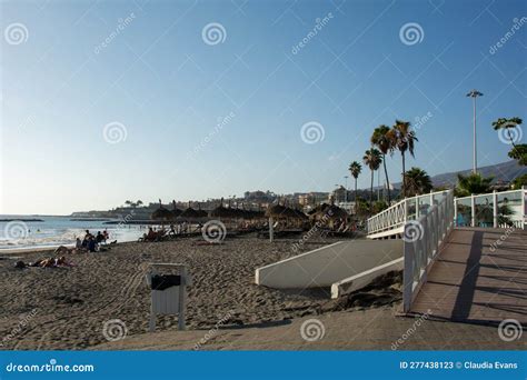 A Sand Beach In Costa Adeje Tenerife Spain Stock Image Image Of People Torviscas