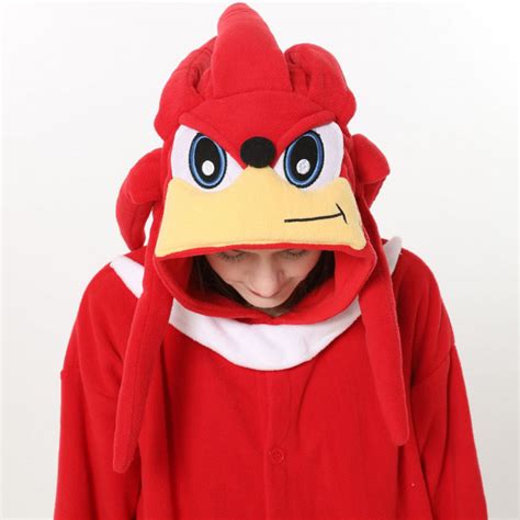 Sonic Prime Knuckles The Echidna Costume Onesie Jumpsuit Knuckles The