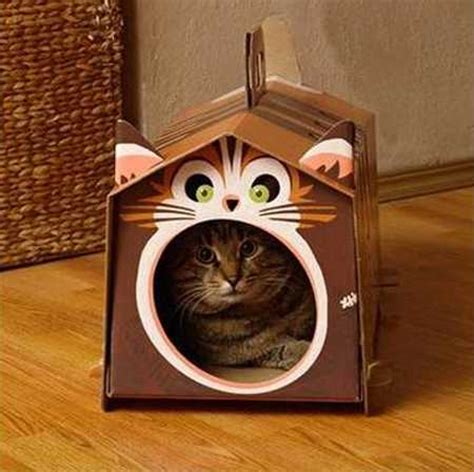 They're the perfect size to hold one or two small cats while preserving the integrity of the cardboard itself. DIY Cardboard Cat Houses, 3 Creative Pet Design Ideas from ...