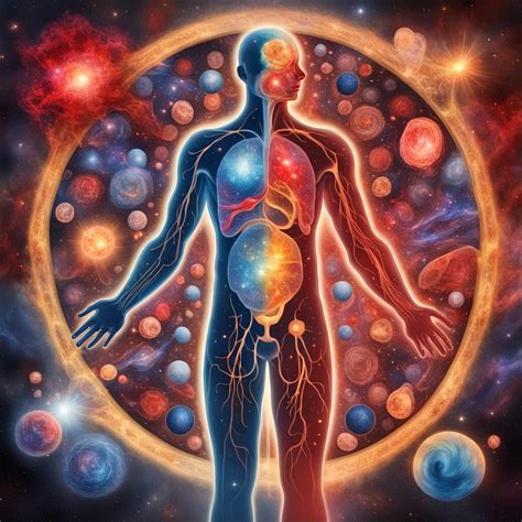 A Look Inside The Human Body But All Of The Various Organs Are Made From Stars Galaxies And
