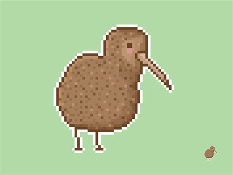 Kiwi Bird Pixel Kassy O Shea