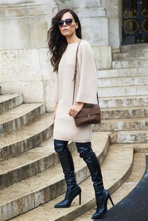 9 Tips How To Wear Thigh High Boots With Dresses Or Skirts