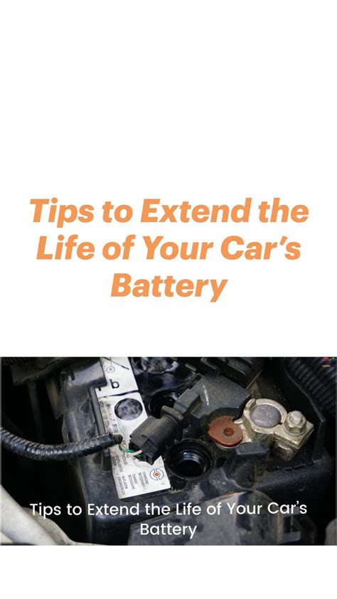 Tips To Extend The Life Of Your Cars Battery Motor Vehicle Towing
