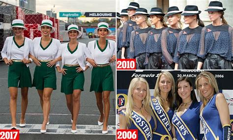 How Formula One Grid Girls Have Looked Over The Years Daily Mail Online