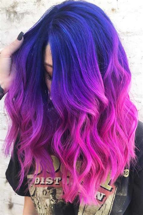 28 Amazing Pink Ombre Hair Ideas Pink Ombre Hair Hair Color Blue