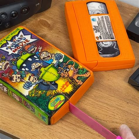 Nickelodeons Orange Vhs Tapes 90s Nickelodeon Rugrats Vhs