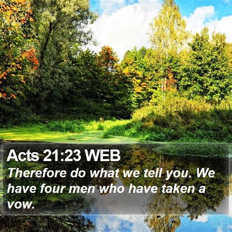Acts 2123 Web Therefore Do What We Tell You We Have Four Men