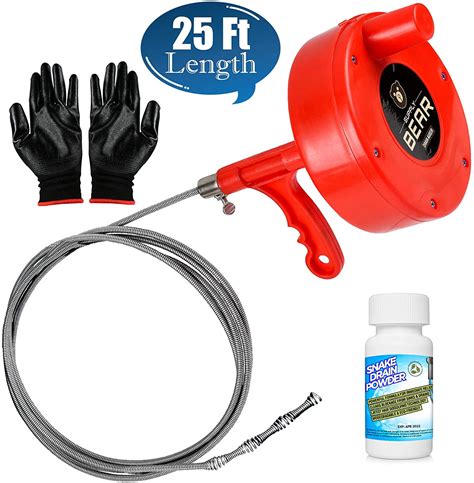 Supply Bear Drain Snake For Clog Remover And Plumbing Auger For Hair