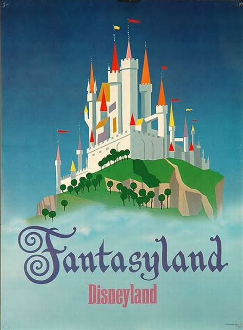 Disneyland Vintage Posters Cmon Get Crafty
