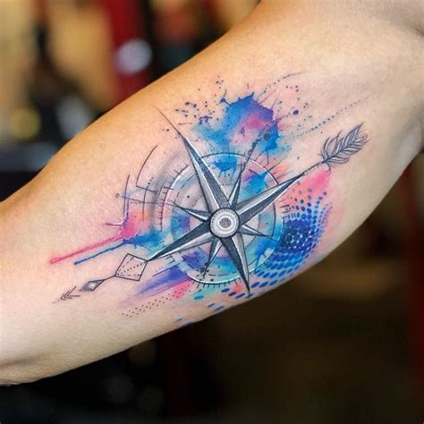 Watercolor Tattoo Design By The Urbanist Lab Wind Tattoo Peace Sign