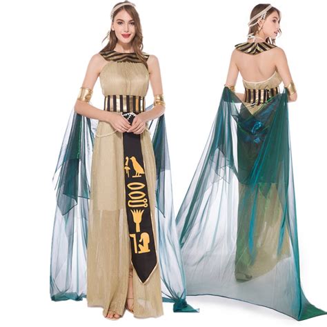 Sexy Deluxe Cleopatra Fancy Dress Women Egyptian Pharaoh Costume Adult