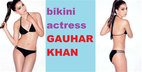 Gauhar Khan Sexy Bikini Collection