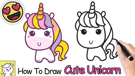 How To Draw A Cute Unicorn Youtube