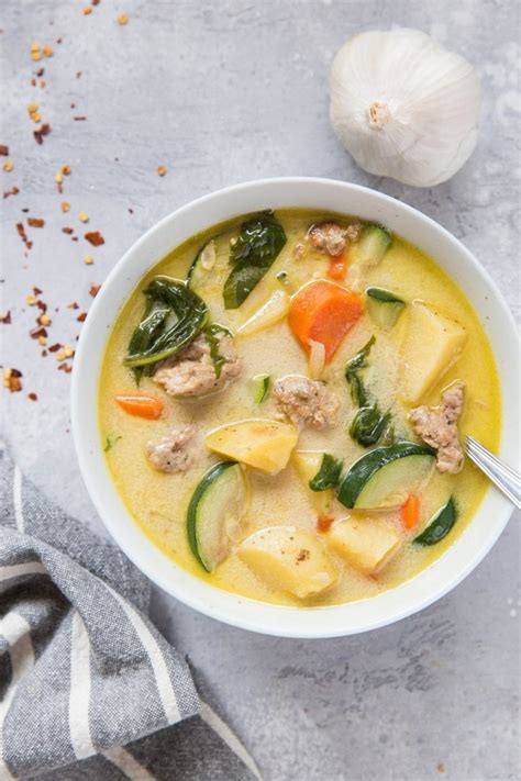 Hearty Ground Turkey Soup With Vegetables The Roasted Root