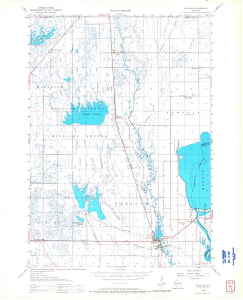 Necedah Wi 1958 48000 Scale Map By United States Geological Survey