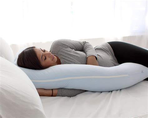 Buy Pharmedoc Pregnancy Pillow U Shape Light Blue Detachable Full