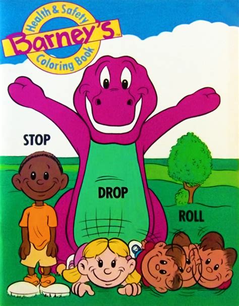 Barneys Health And Safety Coloring Book Barney Wiki