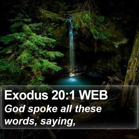 Exodus 201 Web God Spoke All These Words
