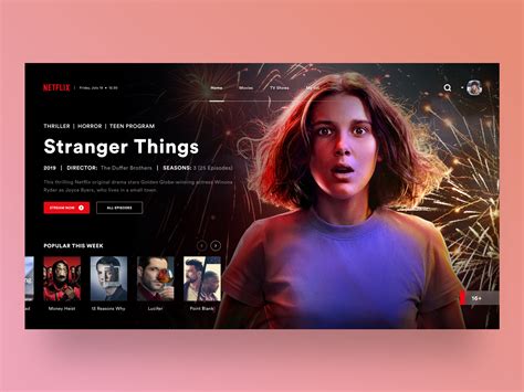 Landing Page Netflix Ui Design Uplabs