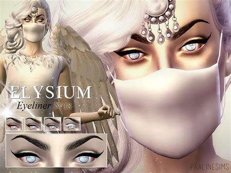 The Sims Resource Elysium Eyeliner N18 By Pralinesims • Sims 4