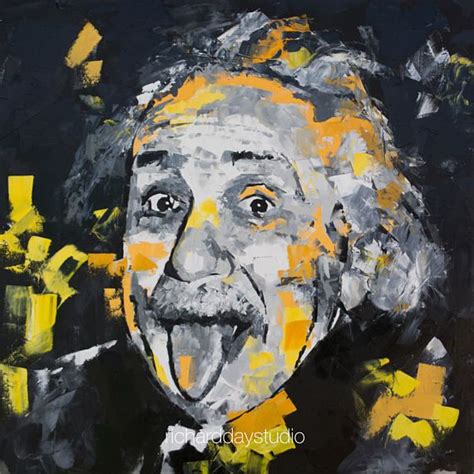 Albert Einstein Portrait Original Oil Painting 30 Etsy Uk
