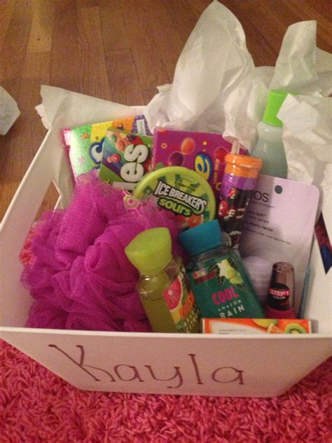 Here's the scoop ice cream gift basket. I ask my best friend what her favorite colors were and I ...