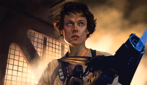 Artwork Ellen Ripley Movies Science Fiction Sigourney Weaver Aliens