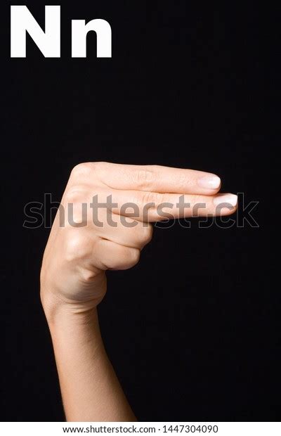 Letter N Sign Language Stock Photo 1447304090 Shutterstock