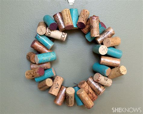 Diy Painted Wine Cork Wreath Sheknows
